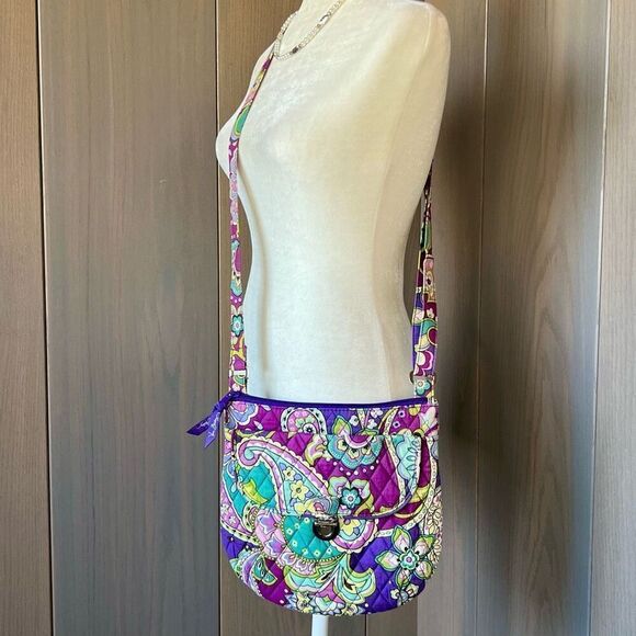 VERA BRADLEY Saddle Hipster Crossbody HEATHER - Picture 1 of 10